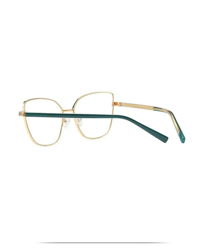 Women's Cat Eye Full Rim Titanium Prescription Glasses 3002 — view 31 | Rx Spectacle