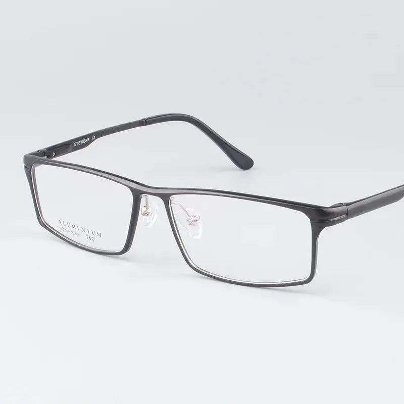 Men's Browline Full Rim Titanium Prescription Glasses 262479 — view 6 | Rx Spectacle