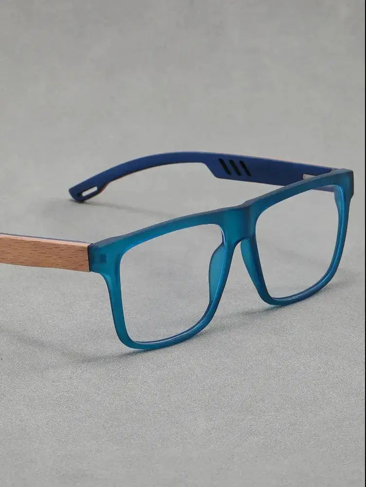 Unisex Square Full Rim Titanium Prescription Glasses 100849 — view 6 | Rx Spectacle