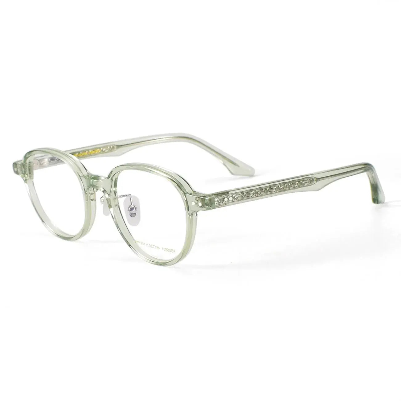 Women's Oval Full Rim Acetate Prescription Glasses 369801 — view 6 | Rx Spectacle