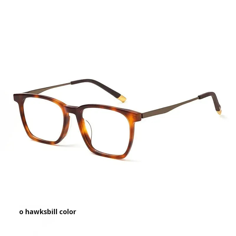 Unisex Square Full Rim Titanium Oversized Prescription Glasses 72582 — view 6 | Rx Spectacle