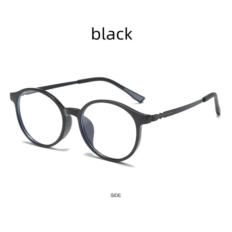 Unisex Round Full Rim Titanium Prescription Glasses 241172 — view 7 | Rx Spectacle