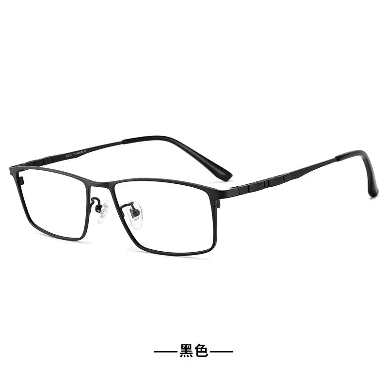 Men's Browline Full Rim Titanium Prescription Glasses 55002 — view 5 | Rx Spectacle