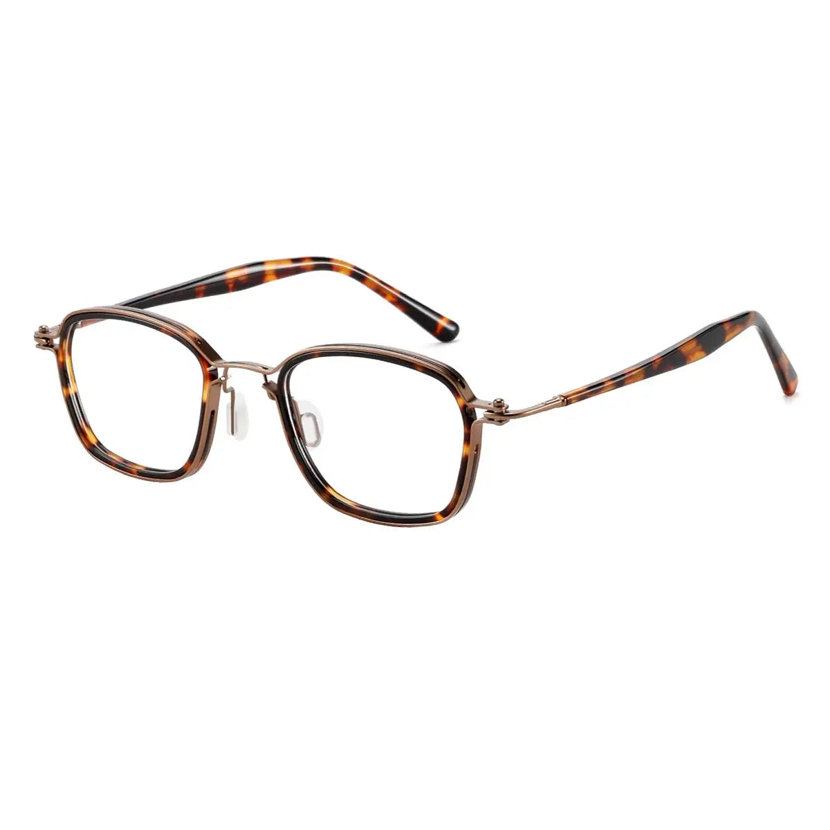 Men's Square Full Rim Titanium Prescription Glasses 586100 — view 6 | Rx Spectacle