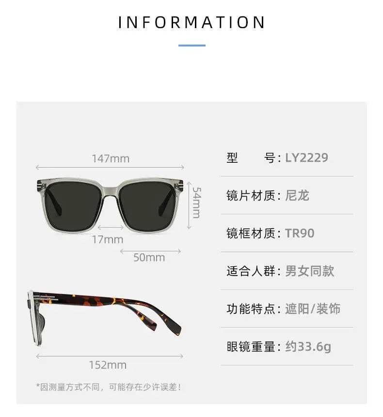 Unisex Square Full Rim Acetate Prescription Glasses LY2229 — view 11 | Rx Spectacle