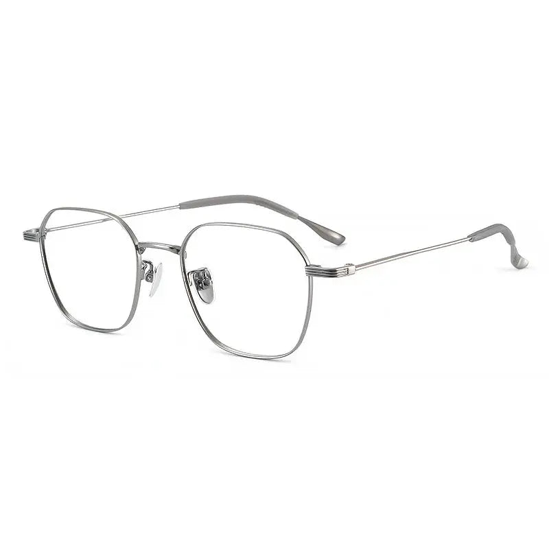 Women's Polygon Full Rim Titanium Prescription Glasses 42419 — view 7 | Rx Spectacle