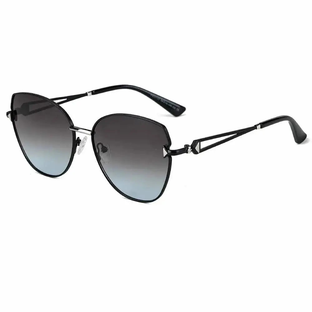 Women's Cat Eye Full Rim Alloy Prescription Glasses 33123 — view 8 | Rx Spectacle