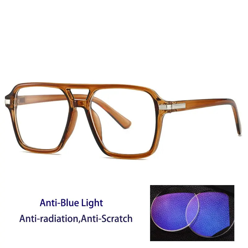 Unisex Square Full Rim Double Bridge Prescription Glasses 882200 — view 8 | Rx Spectacle