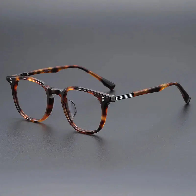 Unisex Square Full Rim Titanium Prescription Glasses 22003 — view 5 | Rx Spectacle