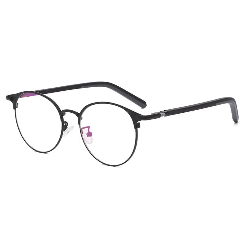 Women's Round Full Rim Stainless Steel Prescription Glasses 78216 — view 8 | Rx Spectacle