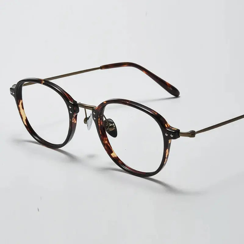 Unisex Square Full Rim Titanium Prescription Glasses 366033 — view 6 | Rx Spectacle