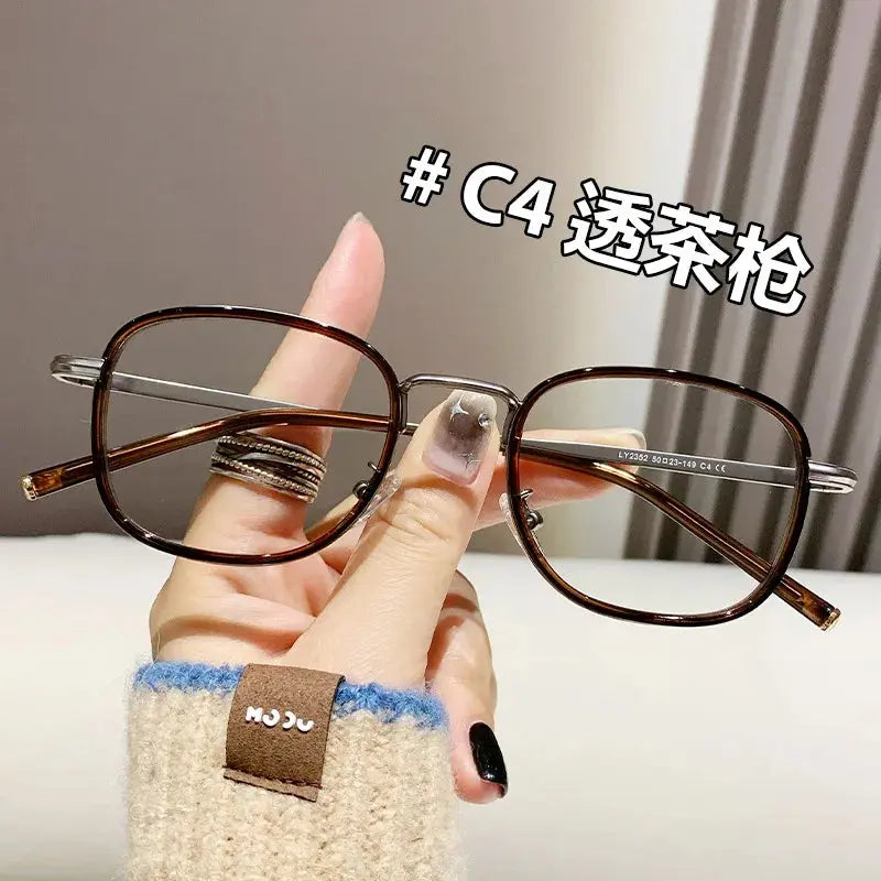 Unisex Square Full Rim Titanium Prescription Glasses 172352 — view 7 | Rx Spectacle