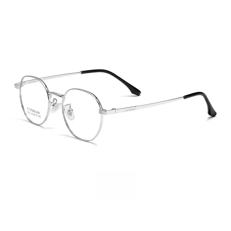 Oval Full Rim Alloy Prescription Glasses 10224 — view 7 | Rx Spectacle