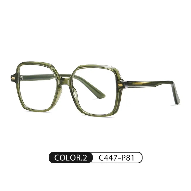 Women's Square Full Rim Acetate Prescription Glasses C907 — view 11 | Rx Spectacle