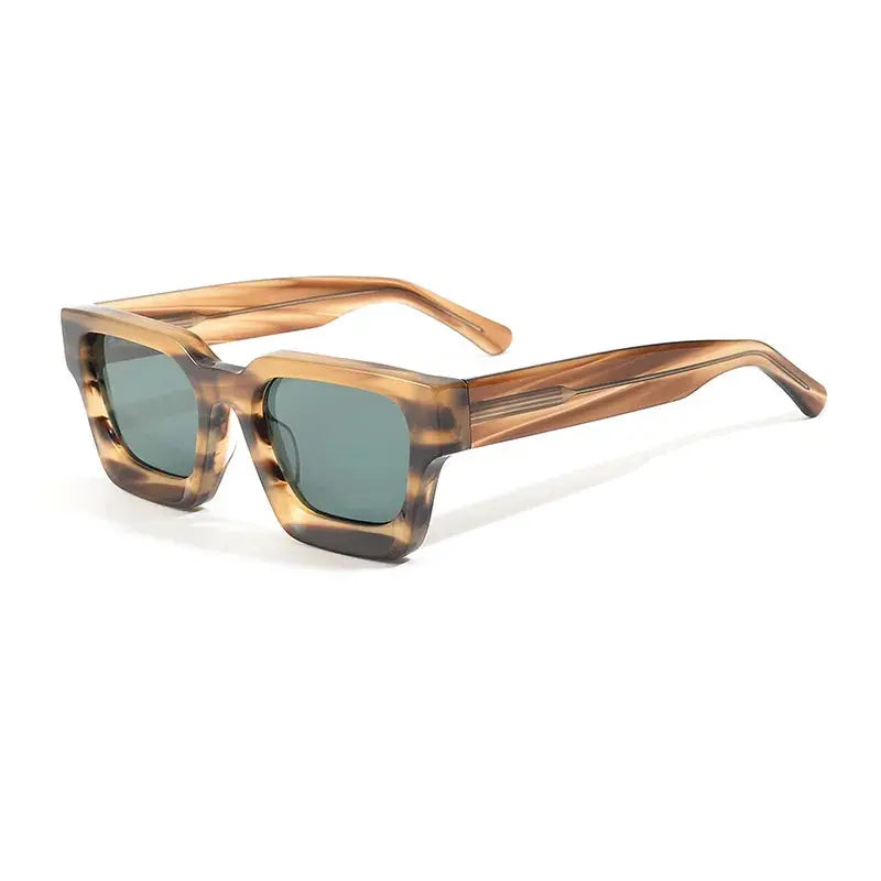 Men's Square Full Rim Acetate Flat Top Prescription Glasses 441439 — view 7 | Rx Spectacle
