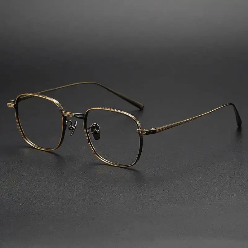 Women's Square Full Rim Titanium Prescription Glasses 227025 — view 7 | Rx Spectacle