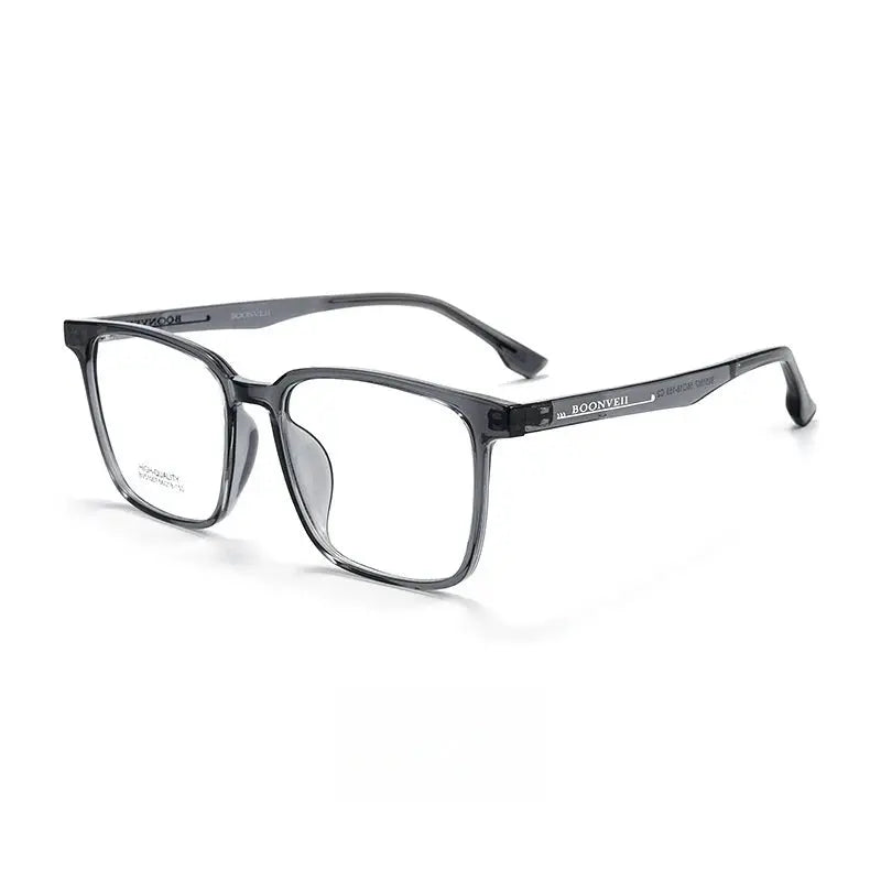 Men's Square Full Rim TR90 Oversized Prescription Glasses 51007 — view 9 | Rx Spectacle