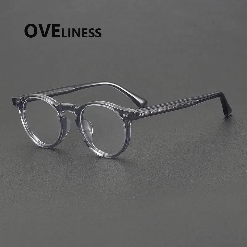 Women's Oval Full Rim Acetate Prescription Glasses 78095 — view 7 | Rx Spectacle