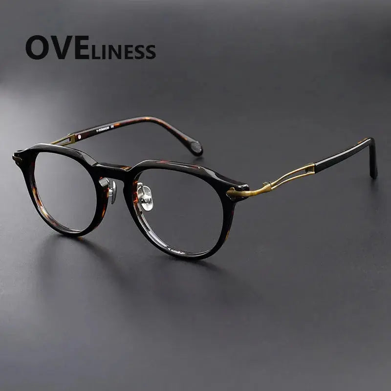 Women's Oval Full Rim Titanium Prescription Glasses 361389 — view 7 | Rx Spectacle