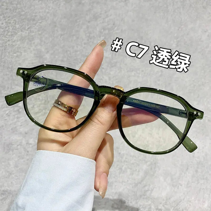 Unisex Oval Full Rim TR90 Prescription Glasses 12491 — view 7 | Rx Spectacle