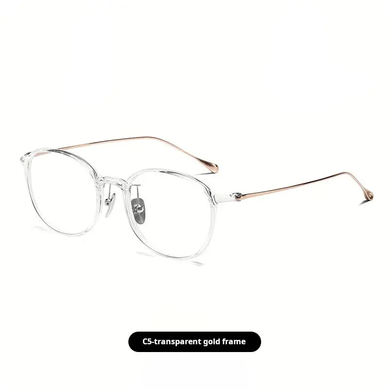 Women's Square Full Rim Titanium Prescription Glasses 50045 — view 7 | Rx Spectacle