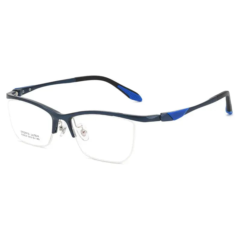 Women's Browline Semi-Rimless Ultem Sports Glasses 804669 — view 8 | Rx Spectacle