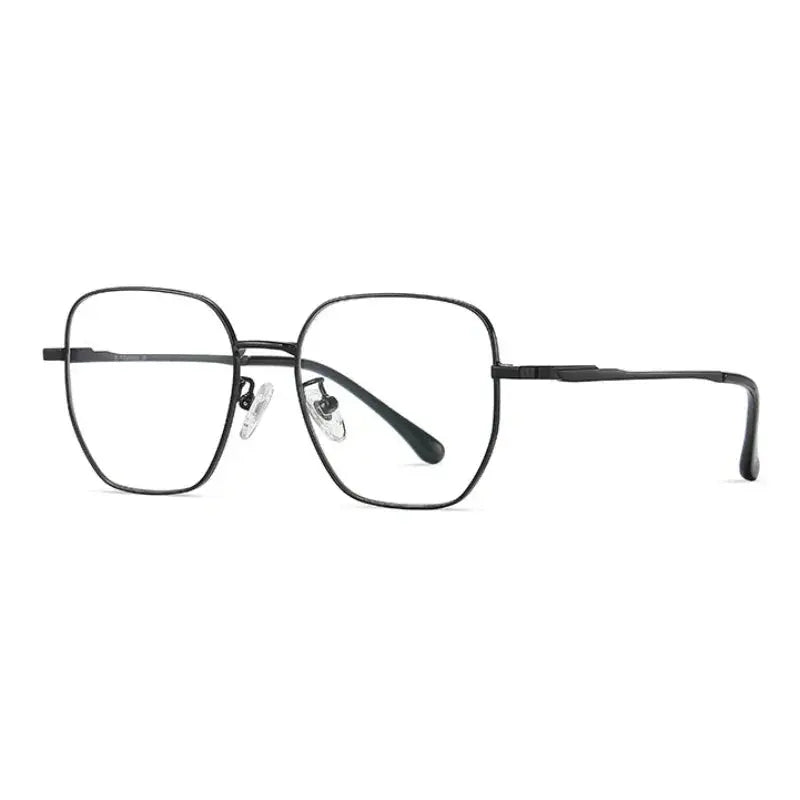 Women's Polygon Full Rim Titanium Prescription Glasses 86209 — view 6 | Rx Spectacle
