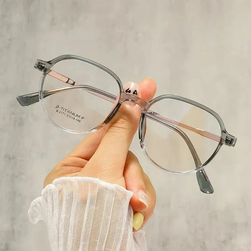 Women's Polygon Full Rim Titanium Prescription Glasses 90 — view 7 | Rx Spectacle
