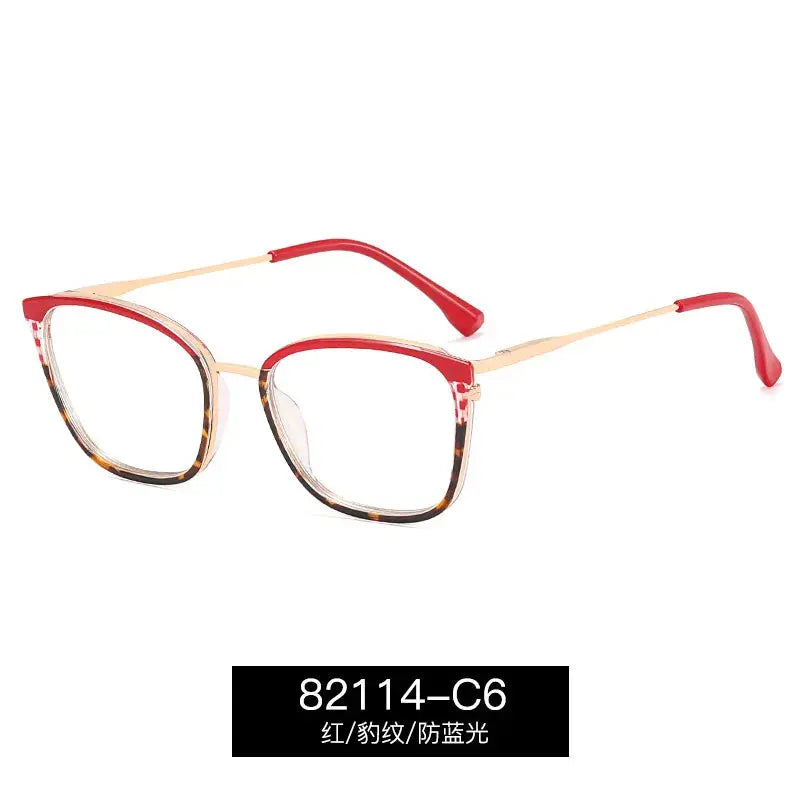 Women's Cat Eye Full Rim TR90 Prescription Glasses 82114 — view 10 | Rx Spectacle