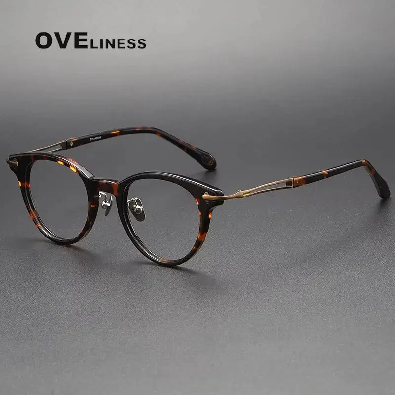 Unisex Square Full Rim Titanium Prescription Glasses 811432 — view 8 | Rx Spectacle