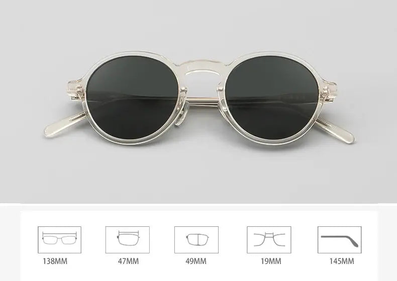 Unisex Oval Full Rim Acetate Prescription Glasses — view 6 | Rx Spectacle