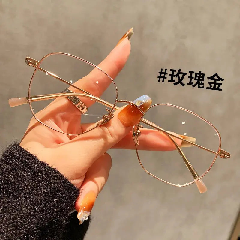 Women's Oval Full Rim Titanium Prescription Glasses 425901 — view 6 | Rx Spectacle