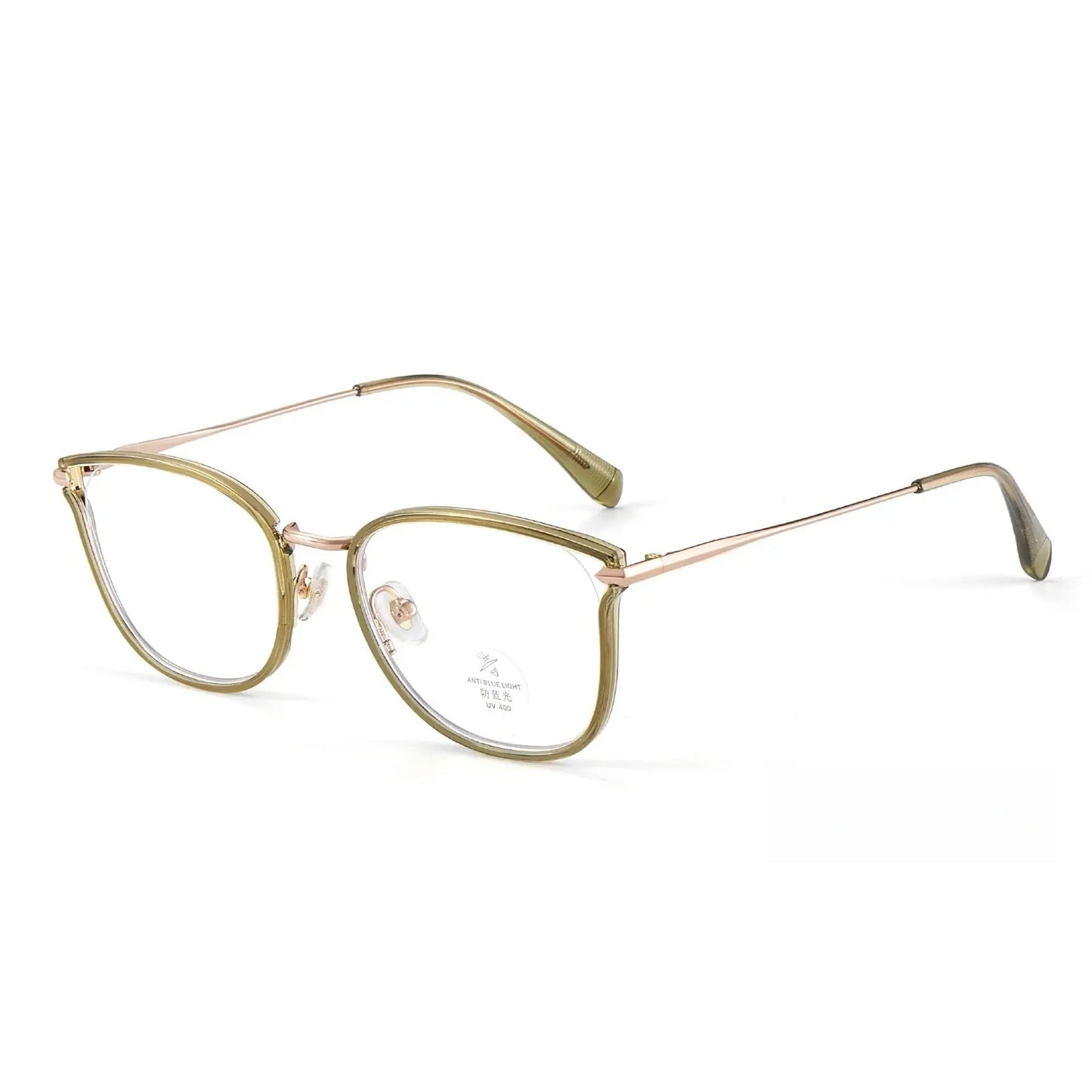 Women's Cat Eye Full Rim TR90 Prescription Glasses Y2293 — view 10 | Rx Spectacle