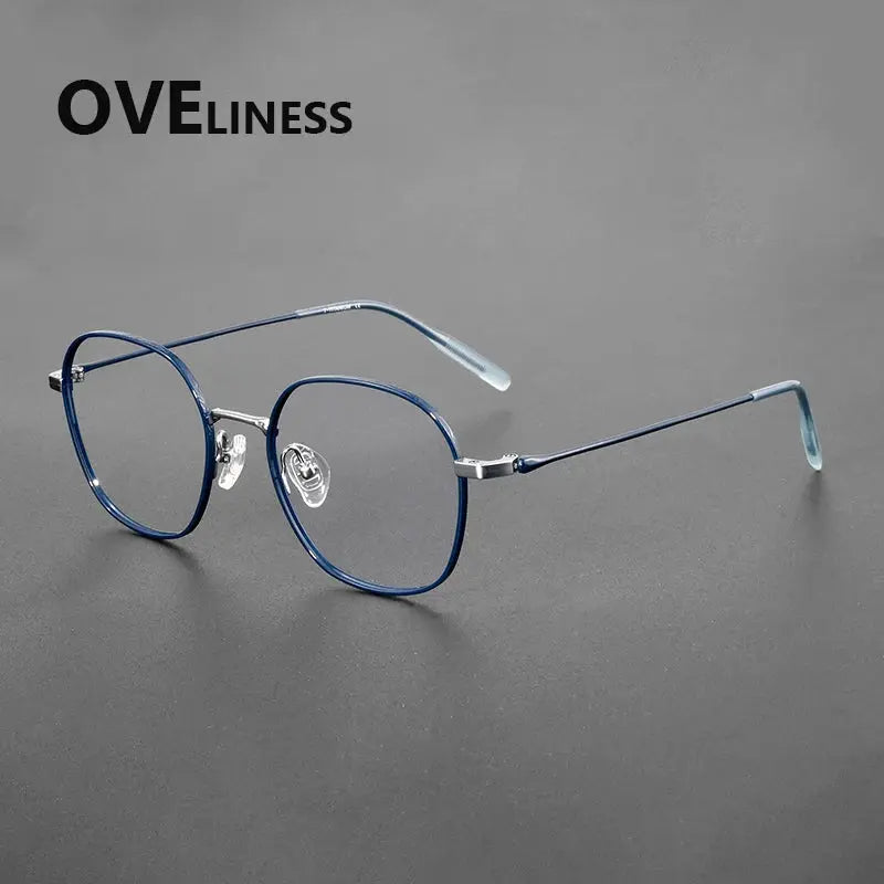 Women's Polygon Full Rim Titanium Prescription Glasses 381028 — view 7 | Rx Spectacle