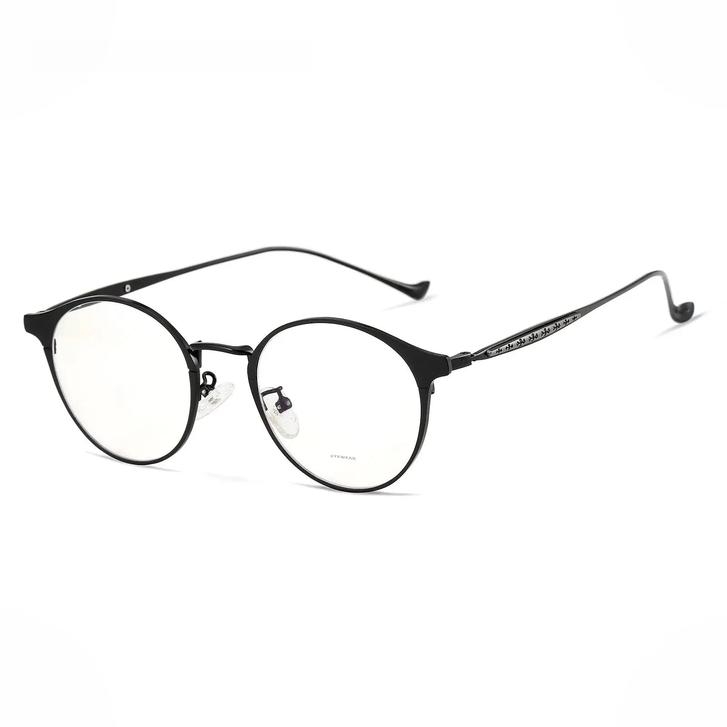Unisex Round Full Rim Alloy Prescription Glasses 800600 — view 6 | Rx Spectacle