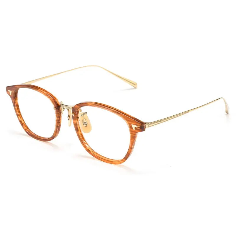 Unisex Square Full Rim Titanium Prescription Glasses 366548 — view 7 | Rx Spectacle