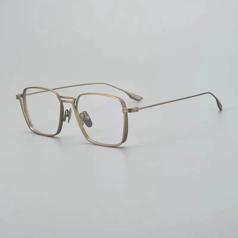 Unisex Irregular Full Rim Titanium Prescription Glasses 94125 — view 7 | Rx Spectacle