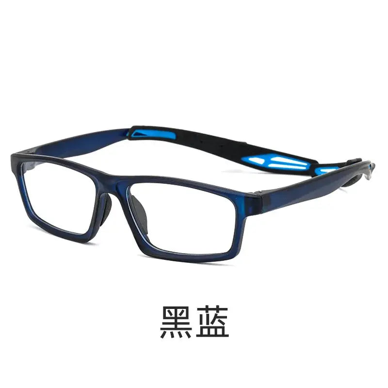 Unisex Square Full Rim Titanium Sports Glasses 121219 — view 7 | Rx Spectacle