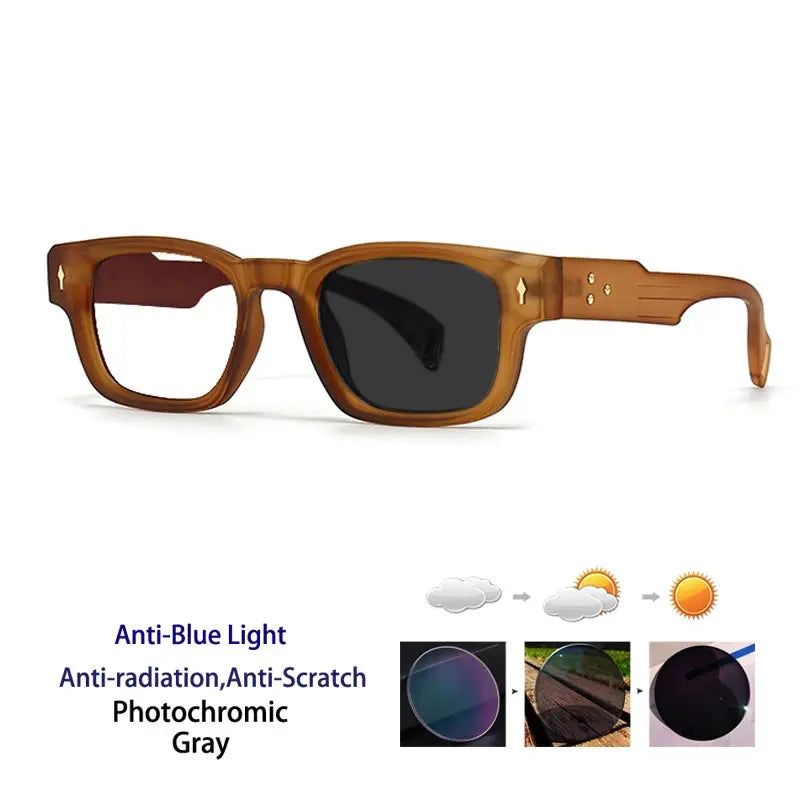 Unisex Rectangular Full Rim Acetate Prescription Glasses 341000 — view 14 | Rx Spectacle