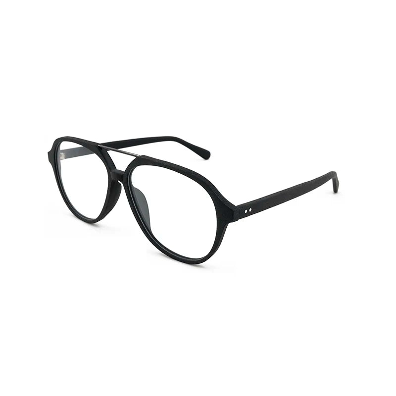 Unisex Oval Full Rim Titanium Double Bridge Prescription Glasses 603200 — view 7 | Rx Spectacle