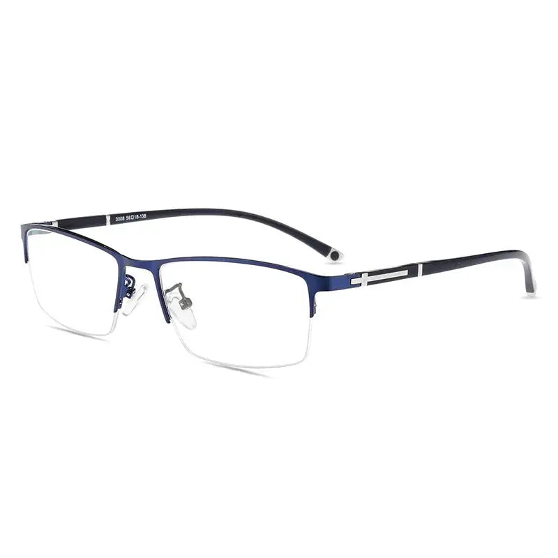 Unisex Square Full Rim Titanium Prescription Glasses 456235 — view 9 | Rx Spectacle