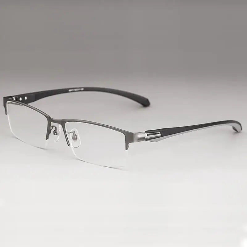 Unisex Square Semi-Rimless TR90 Prescription Glasses 56017 — view 10 | Rx Spectacle