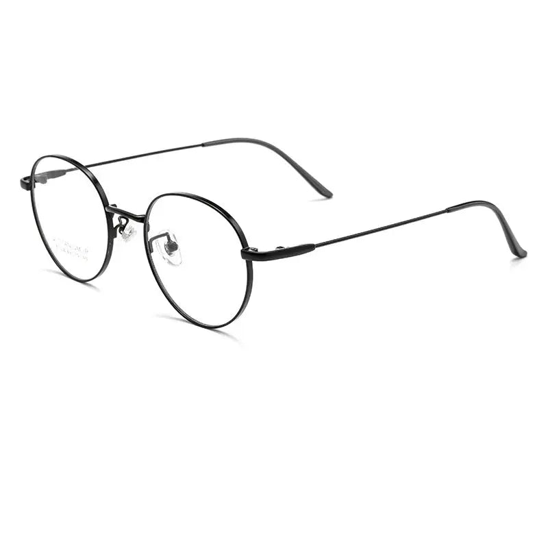 Women's Oval Full Rim Titanium Prescription Glasses 360381 — view 7 | Rx Spectacle