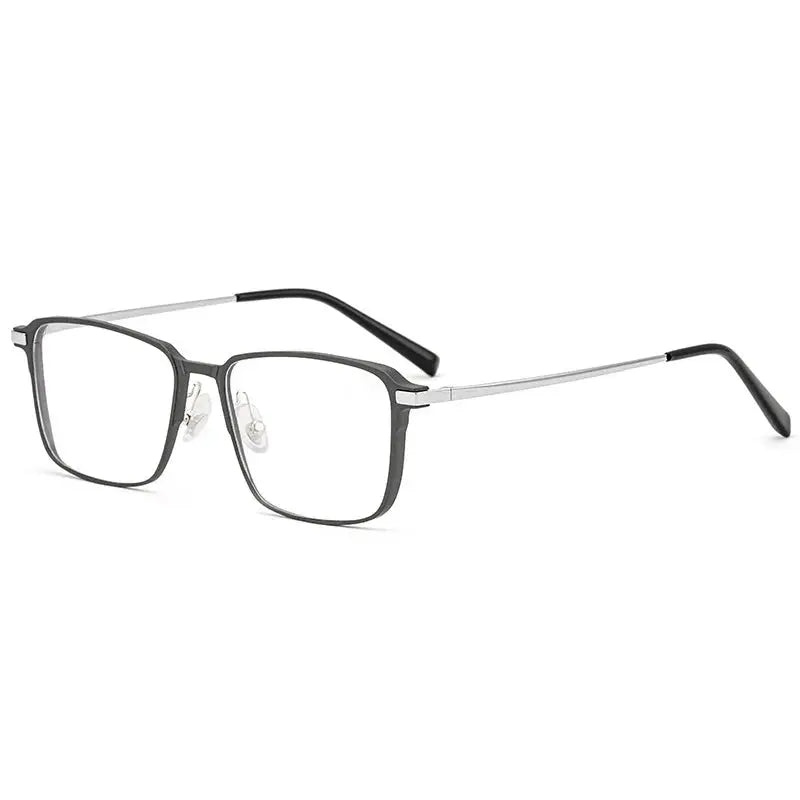 Unisex Square Full Rim Titanium Prescription Glasses 505800 — view 6 | Rx Spectacle