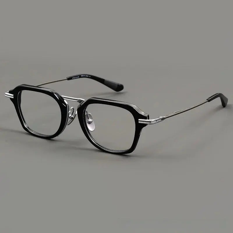 Men's Oval Full Rim Titanium Prescription Glasses 413000 — view 7 | Rx Spectacle