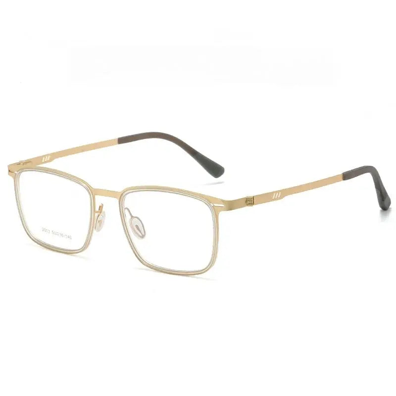 Men's Square Full Rim Alloy Prescription Glasses 20034 — view 6 | Rx Spectacle