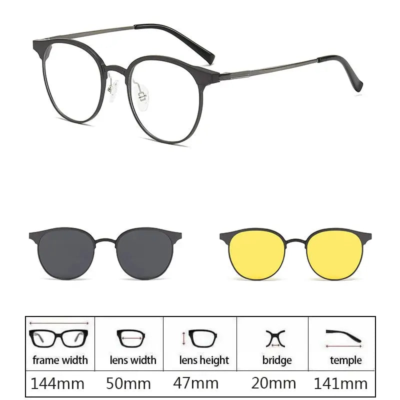 Men's Square Full Rim Titanium Prescription Glasses 275009 — view 16 | Rx Spectacle