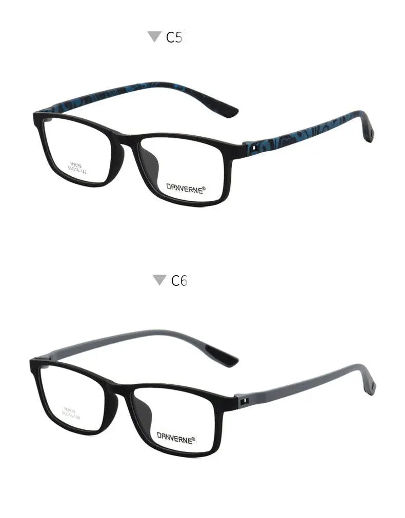 Unisex Square Full Rim Ultem Prescription Glasses M2039 — view 16 | Rx Spectacle