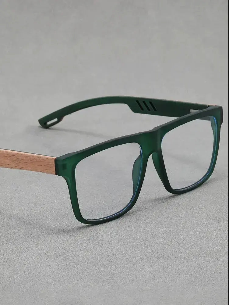 Unisex Square Full Rim Titanium Prescription Glasses Z1008 — view 10 | Rx Spectacle