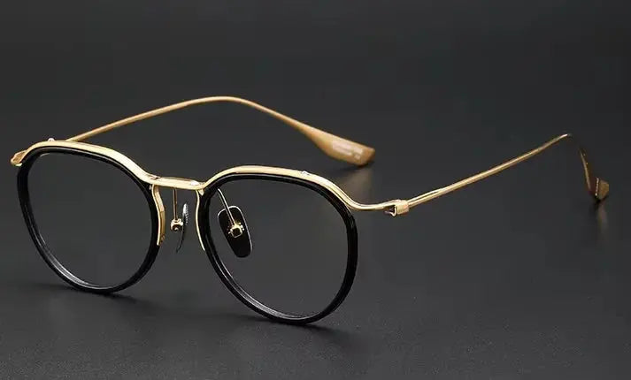 Women's Oval Full Rim Titanium Prescription Glasses 822131 — view 6 | Rx Spectacle